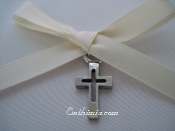 110I.  Baptism Pins with Traditional Cutout Style Cross Pendants